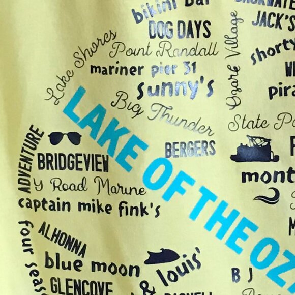 Upcycled Lake of the Ozarks T-Shirt: Landmarks Marinas Graphics, Size Large - Picture 10 of 16